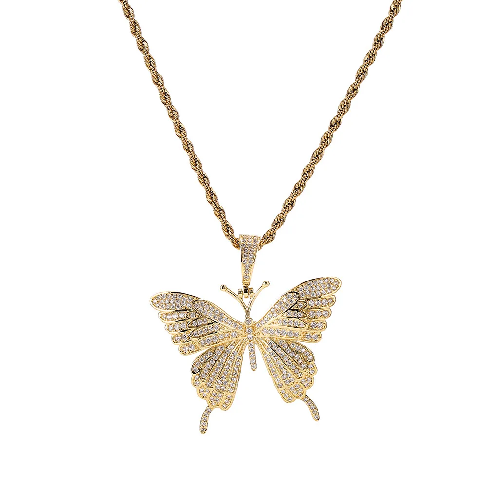 Hop Gold Butterfly Necklace 