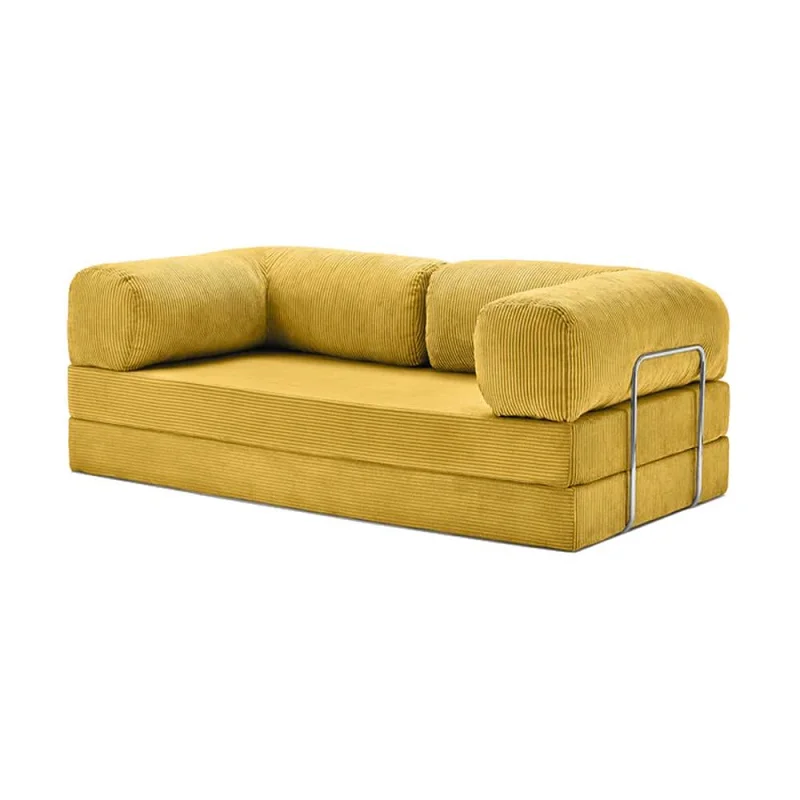 Vacuum sealed Package Small Volume Colorful Corduroy Compressed Sofa Luxury Sofa Couch for Living Room