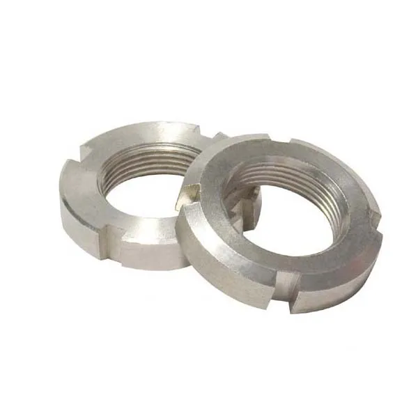 Manufacturer A2-70 Grade 316 Stainless Steel round slotted Nuts Durable Waterproof GB812 M30 Thread Size Plain Finish Mining