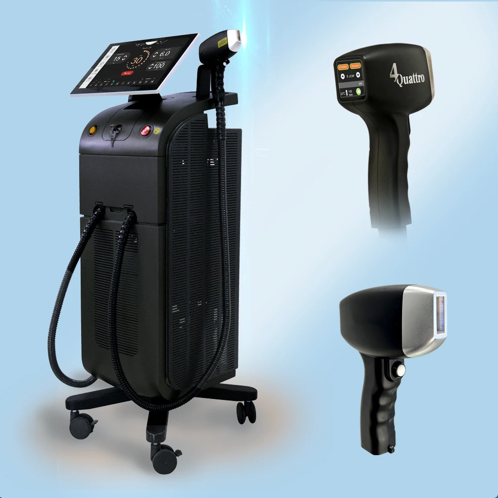 Upgrade Ice Titanium Diode Hair Removal Machine Laser Platinum 755 1064 808 3 wavelength Depilacion Laser Hair Remover