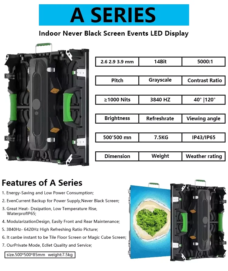 Easy Maintenance 4K 8K LED Screen Display OEM ODM IP65 P1.9 P2 P2.5 P2 ...