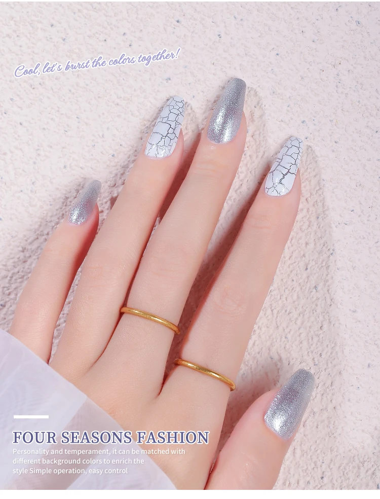 Fashion Thick Coating Crack Effect Cracker Crackle Gel Nail Art Polish