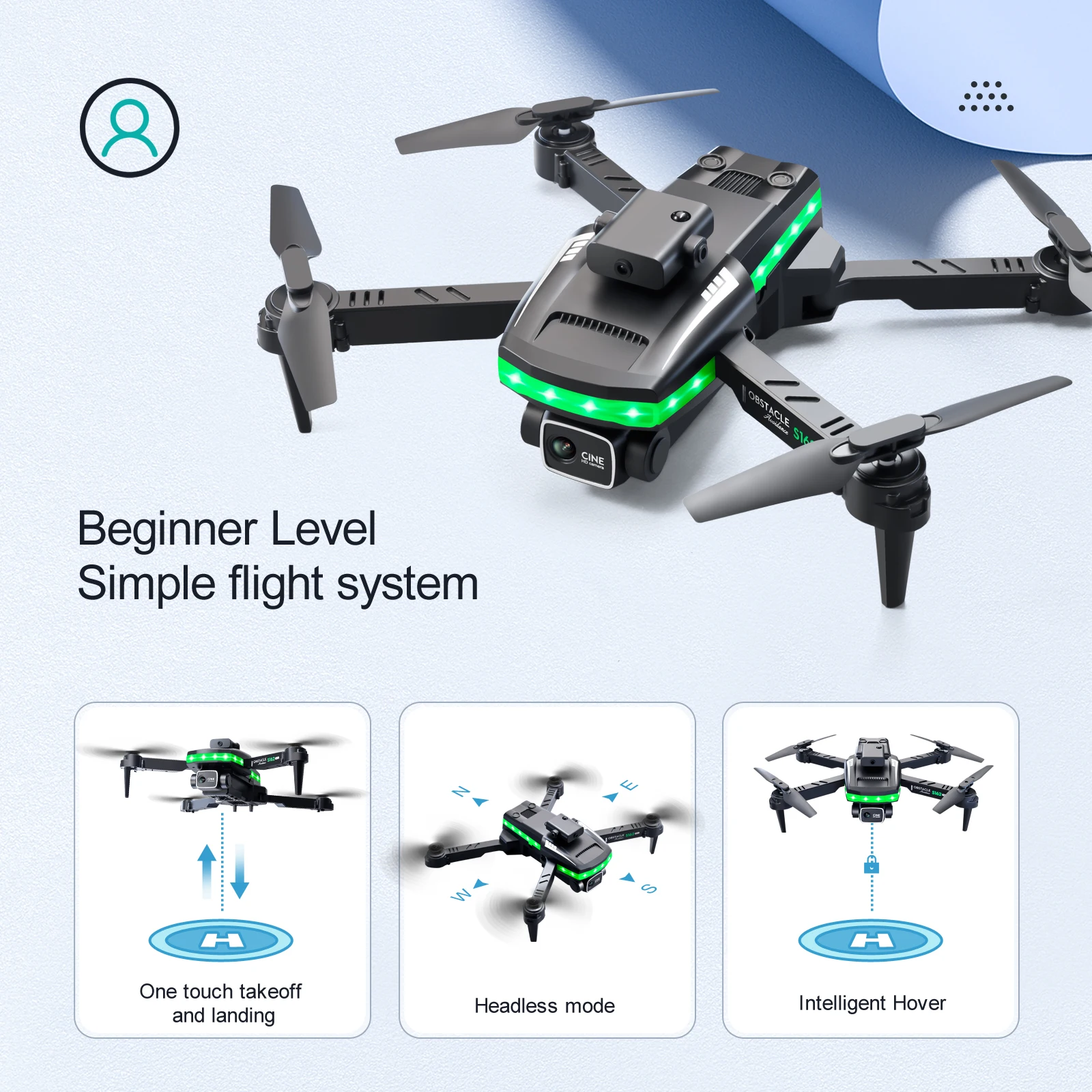 2024 200 different drones Original factory  foldable S162 Professional 4k camera with Obstacle avoidance mini drone