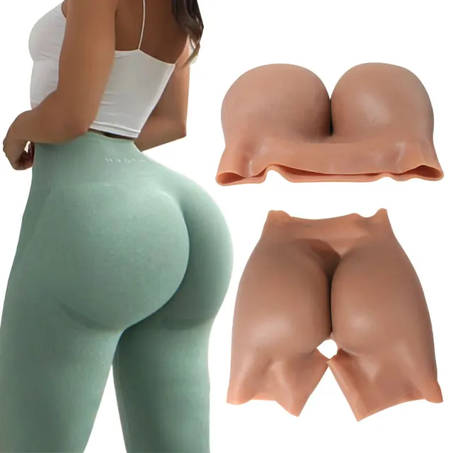 Plus Size Shapes Big and Plump Bum Bum Full 100% Silicone Buttocks And Hips Enhancer Pads Silicone Panties For African Woman