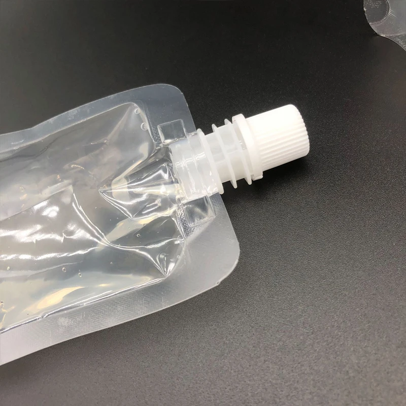
 Clear Drink Reusable Food liquid drink plastic stand up pouch with spout  Clear Drink Reusable Food liquid drink plastic stand up pouch with spout