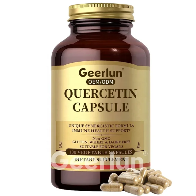 Quercetin Capsule Vitamin C Supplements for Adults Natural Herbal Ingredient Quercetin Bromelain Capsule