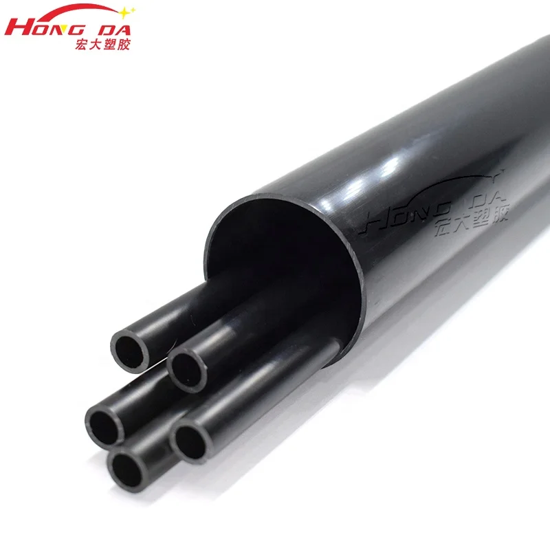 OEM Design Customizable Black ABS Round Profile Tubes PVC Plastic Pipe Extruded ABS Tube for Toy