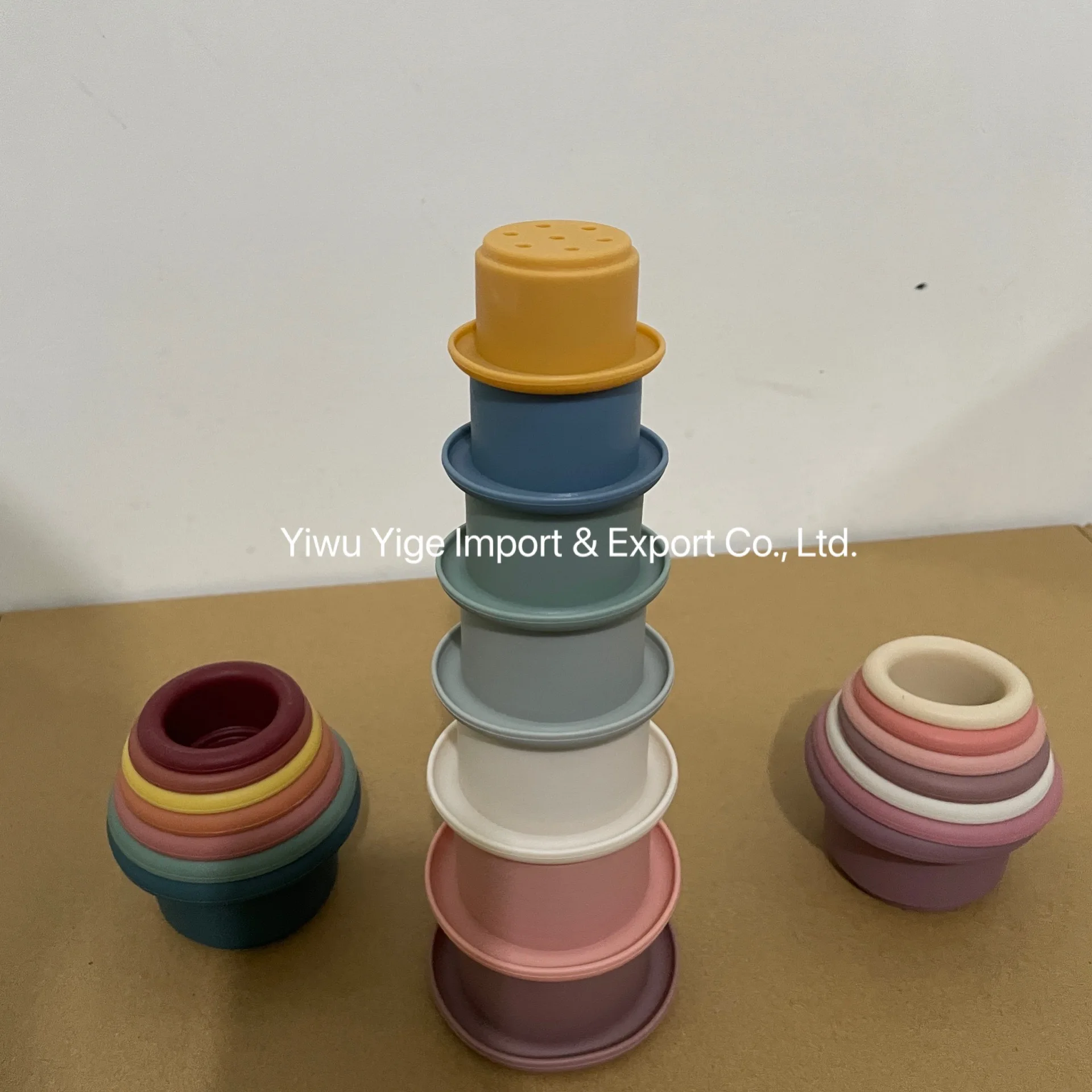 7 Pcs Stacking Cup Toys,Nesting Cups Toy,Baby Bathing Toy & Building Toy For Early Educational