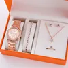 set di gioielli per orologio in oro rosa (senza scatola) -B