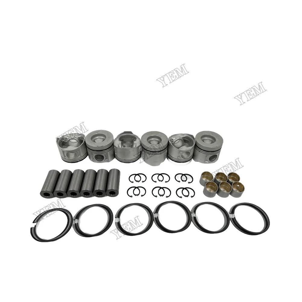 6BG1 Engine Pistons With Piston Rings Set Fits for Isuzu Wholesale Engine Parts 6