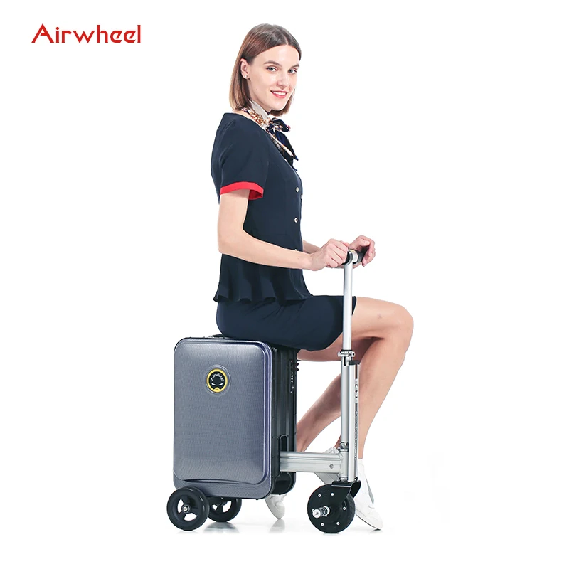 Airwheel Classic Pattern Cheap Design PVC Soft Suitcase Travel Style Luggage Bags Sets