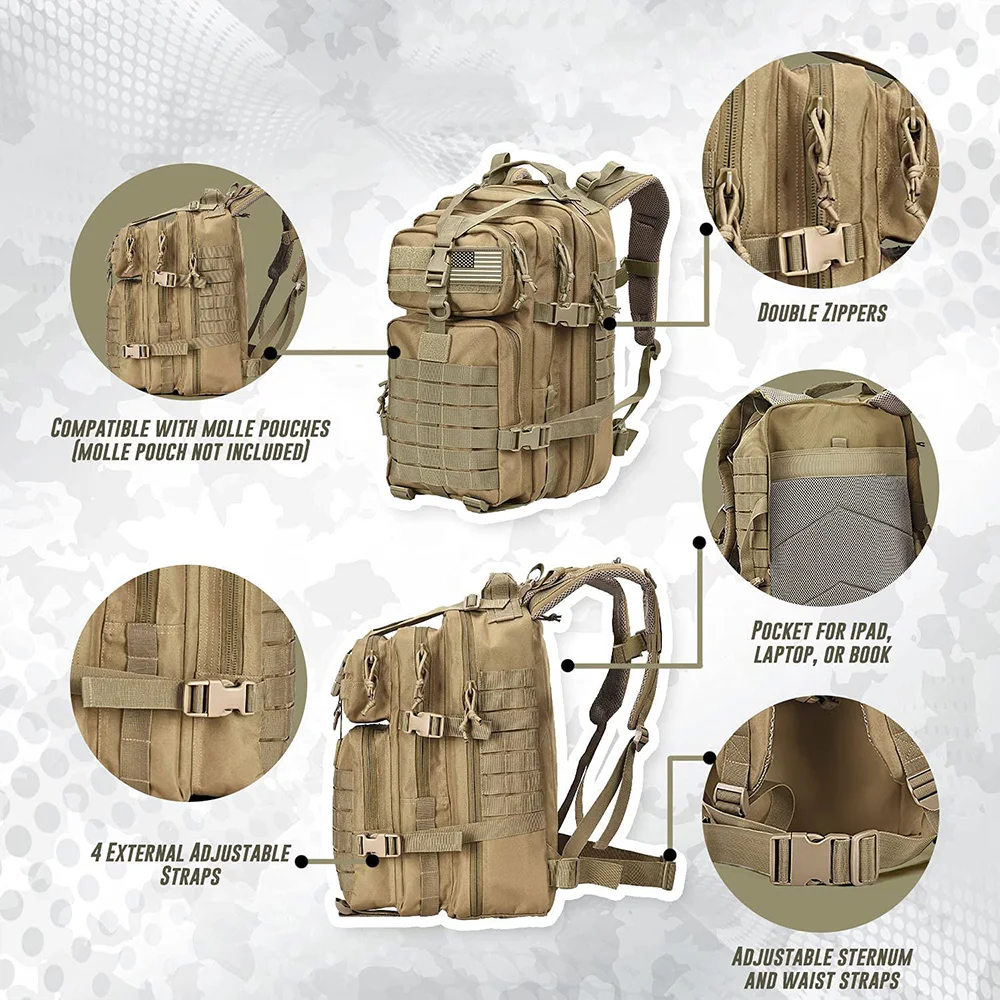 FREE SAMPLE Salute Training Assault Backpack Large Practical 3-day Assault Backpack