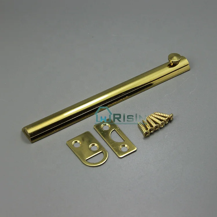 Полированный хромированный латунный раздвижной дверной болт