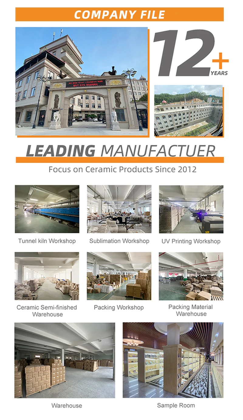 Wholesale Square Ceramic Fridge Custom Souvenirs Sublimation