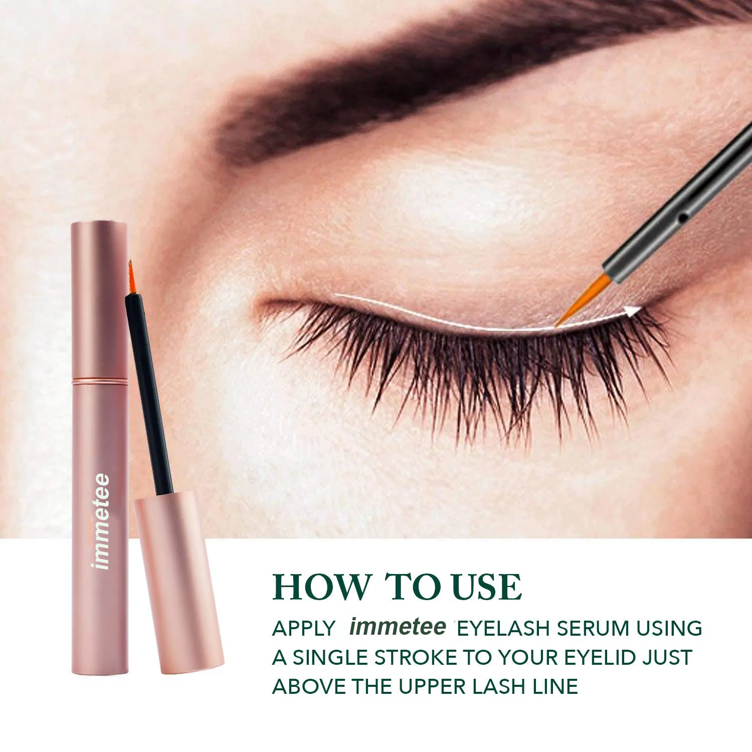 Сыворотка для роста ресниц 100% Органическая Фирменная торговая марка мягко способствует росту ресниц лучшая сыворотка для ресниц