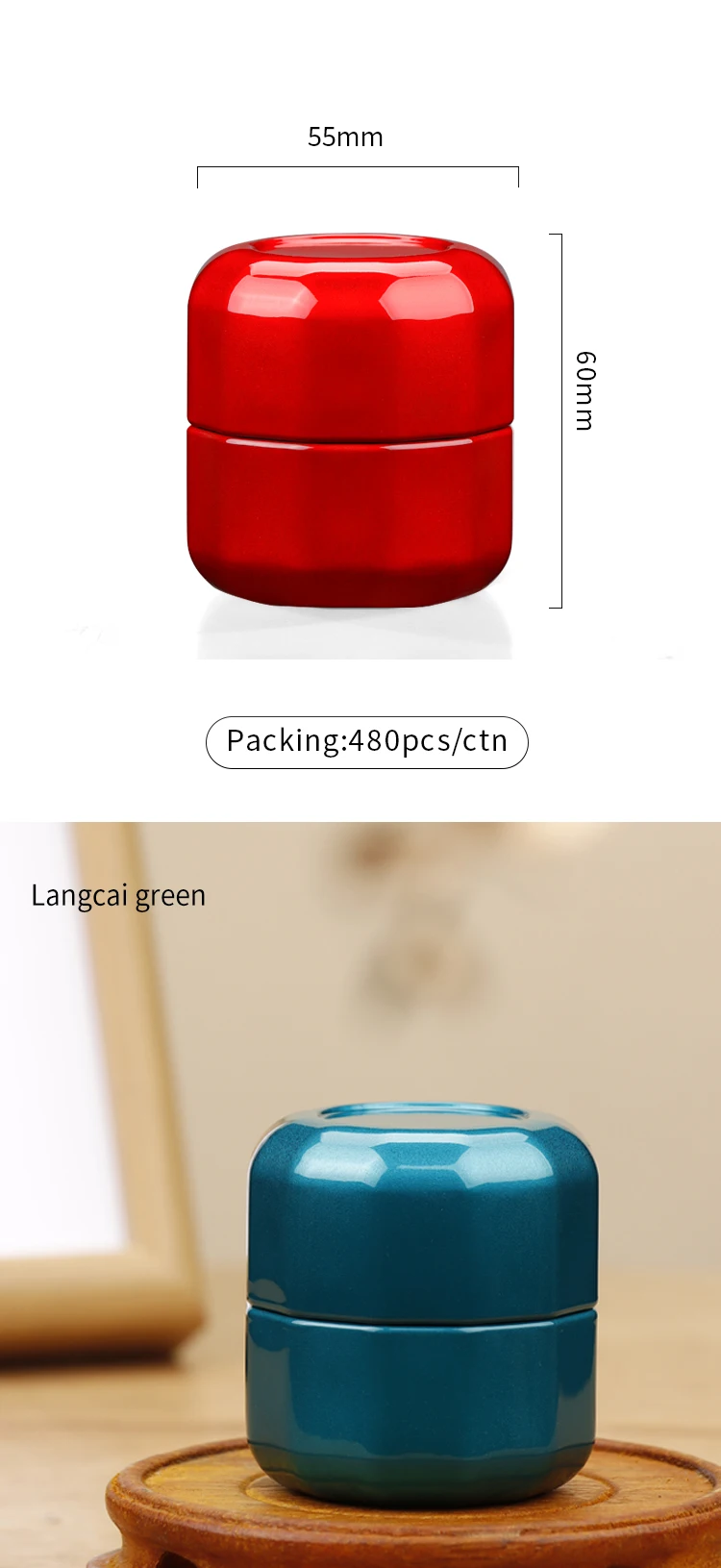 Beautiful Mini Empty Tin Cans For Candle Use Tea Tin Can Gor Food Packaging 20g Volume Christmas