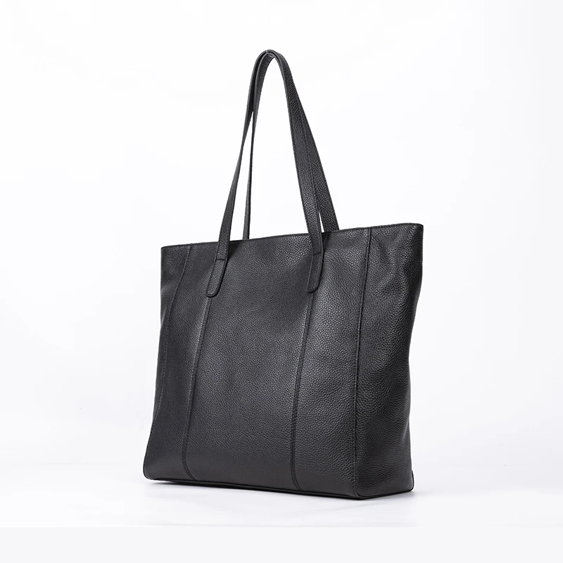 Bolso negro con tachuelas grande Piel sintética – Hat and Style