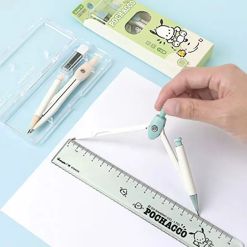 Широкий 84263 Pacha компасы для учащихся начальной и средней школы Милая анимация студентов инструменты рисования с высокой цветовой