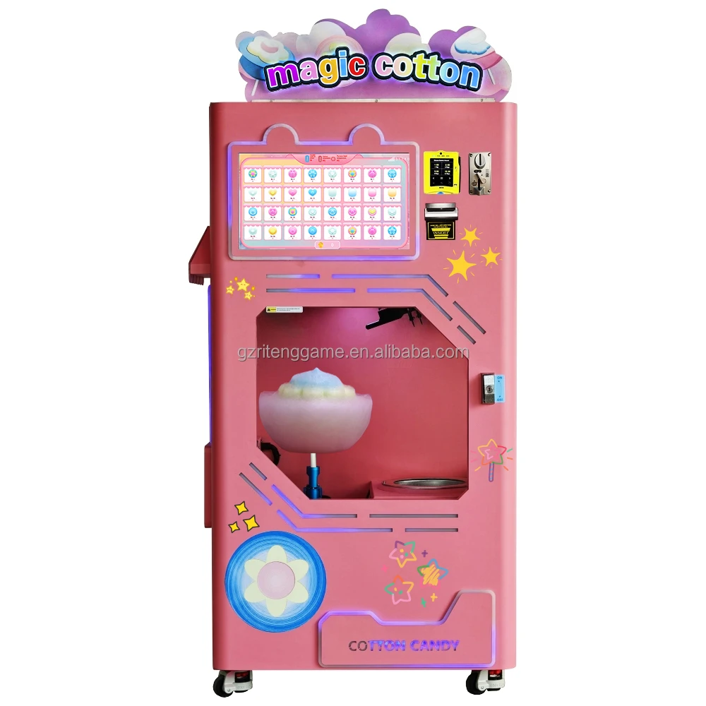 Intelligent Cotton Candy Machine - Fully Automatic Vending
