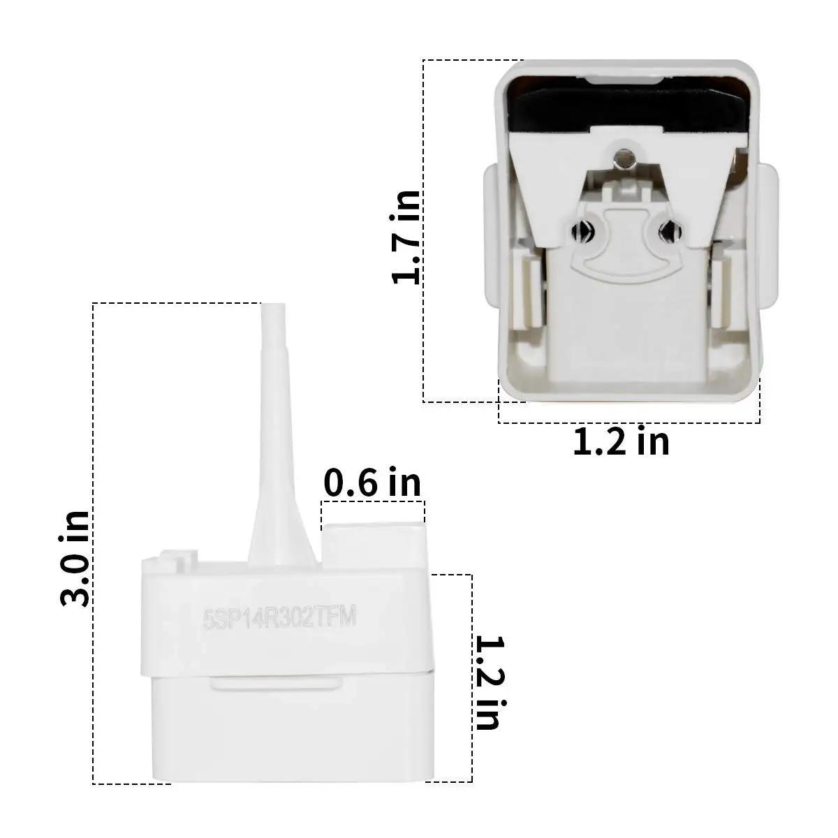 Hot Sale Onsite Installation Refrigerator Parts Fridge Overload Capacitor Refrigerator Compressor Start Relay W10613606 factory