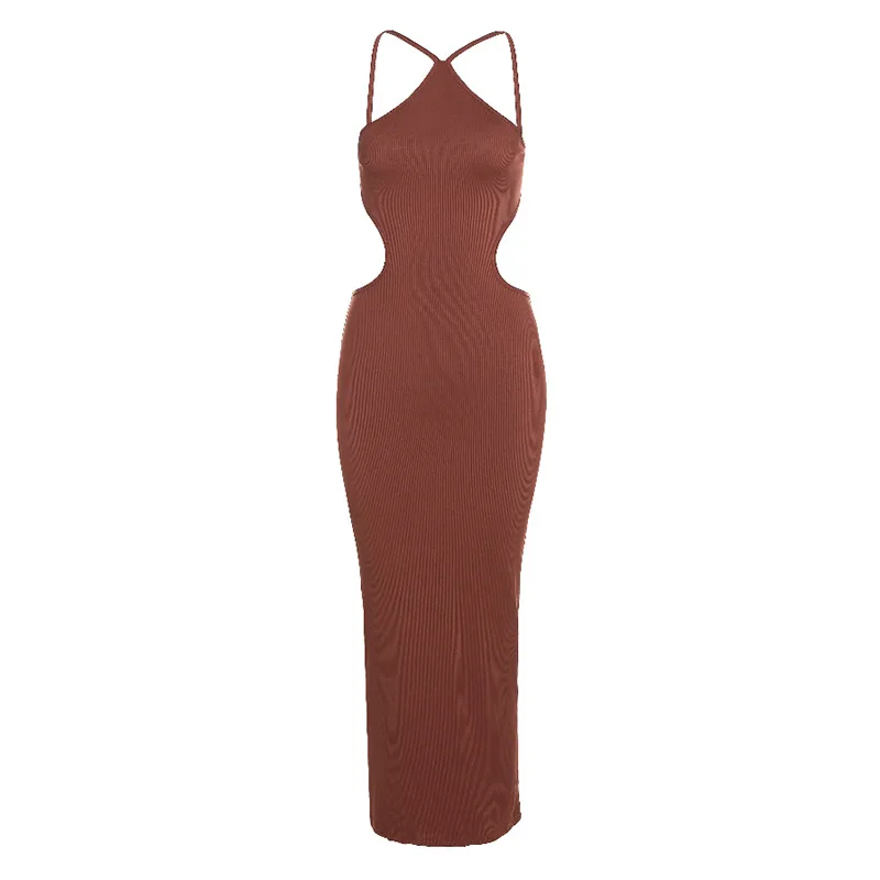 Private Label Women Backless Cut Out Bodycon Dress Black Sexy Ladies Hollow Out  Maxi Dress Strapless Tight Party Dresses| Alibaba.com