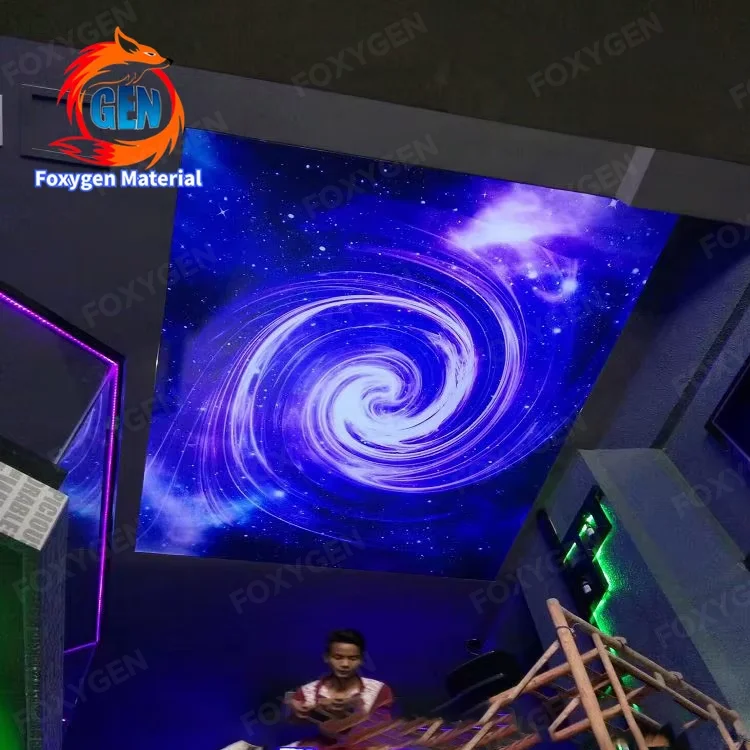 width up to 59 m uv printed pvc stretch ceiling film-15