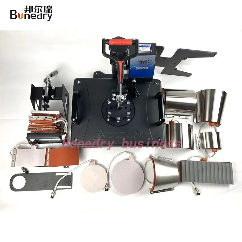Heat Press Machine 15 In 1 Digital Power Box Combo Heat Press 1350w