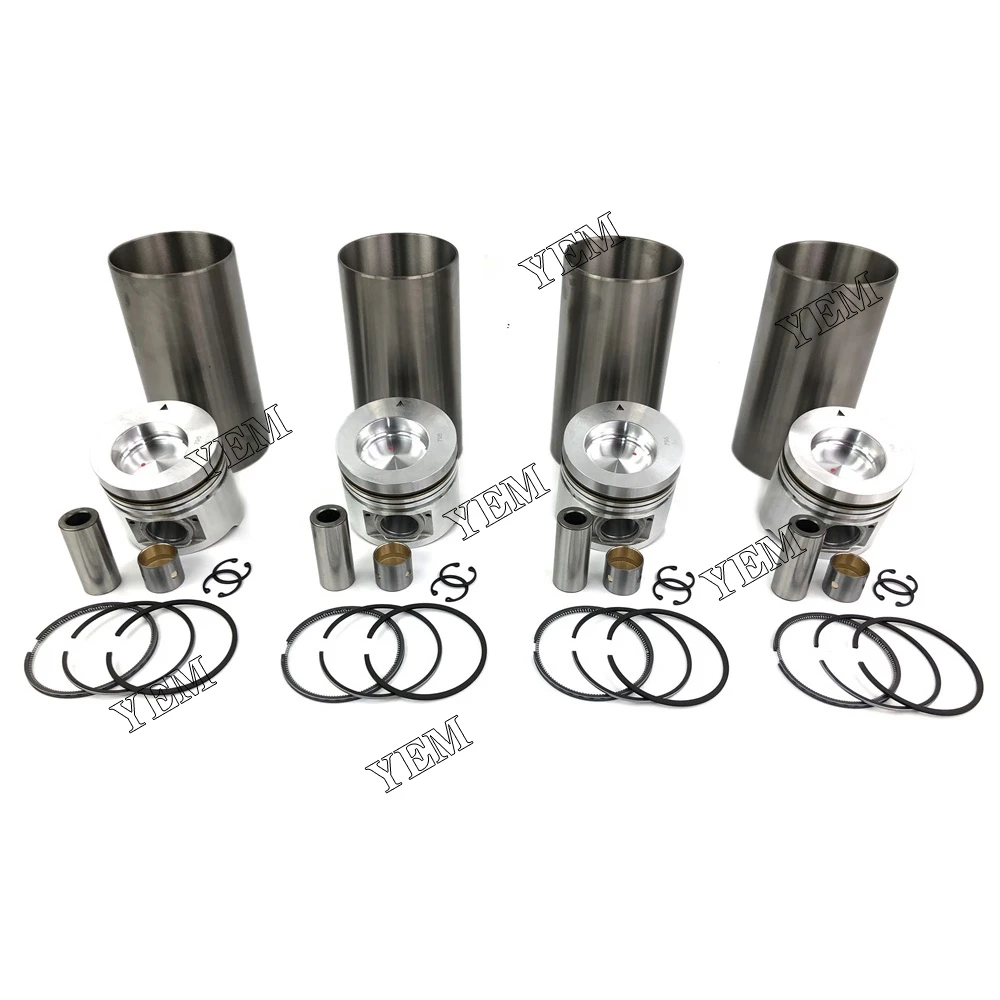 S4S Cylinder Engine Liner Kit With Piston Rings Liner Piston for Mitsubishi