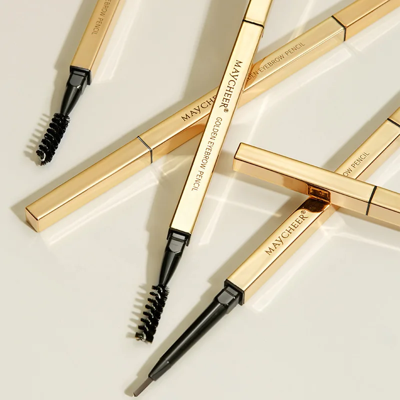 high quality eyebrow pencils hot selling maycheer gold tube