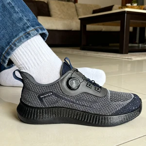 New Arrival Outdoor Sports Breathable Hiking Shoes Anti-Slip Material Rubber Outsole Rotary Buckle Flexible Walking
