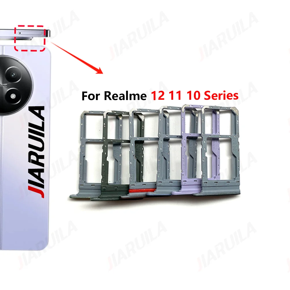 Tiroir Carte SIM Double Pour Realme 8i - Noir - Neuf - Marque GLOBALSTOCK