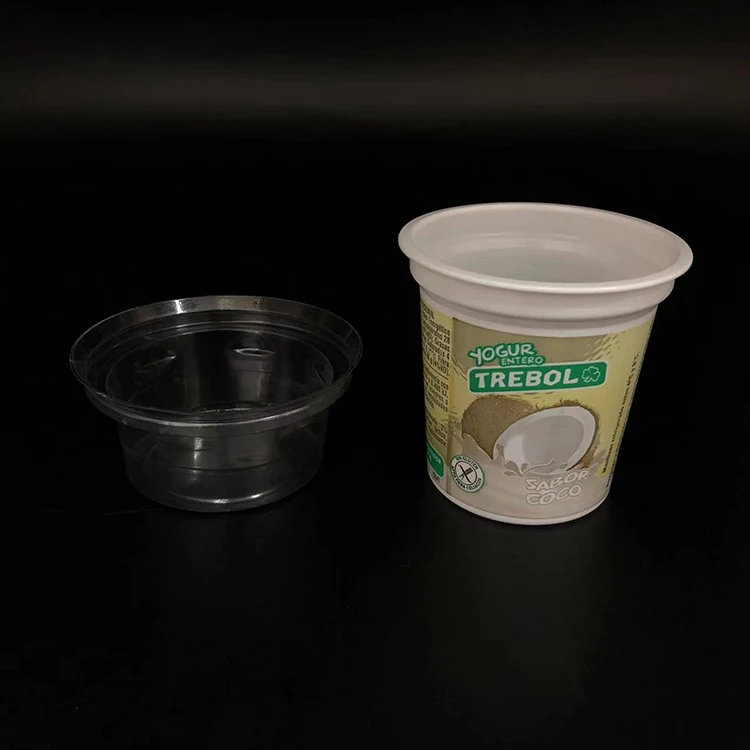 200ml 7oz disposable yogurt cups yogurt container with aluminum foil lids