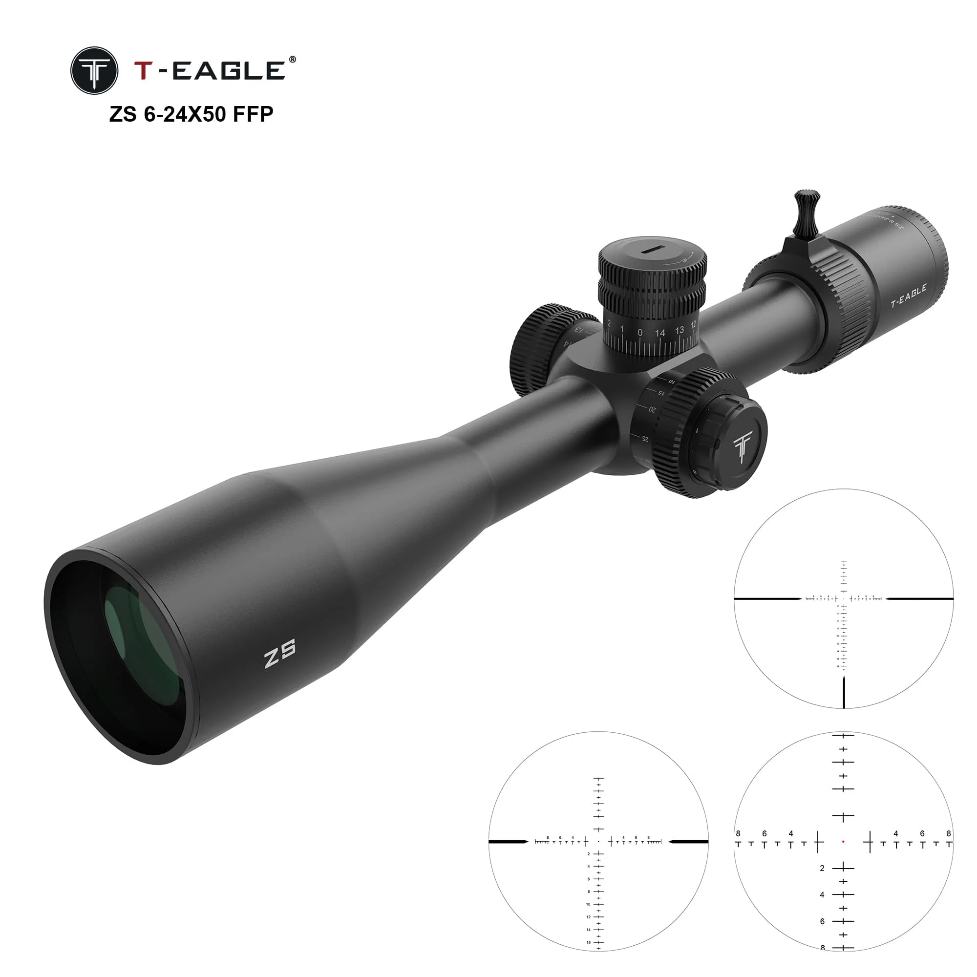 T-EAGLE ZS 6-24x50 SFFFP IR ゼロストップ スコープ 狩猟用