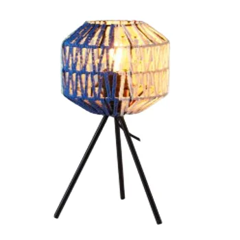 Popular Natural Straw Rope Tripod Standng Lamp for Living Room