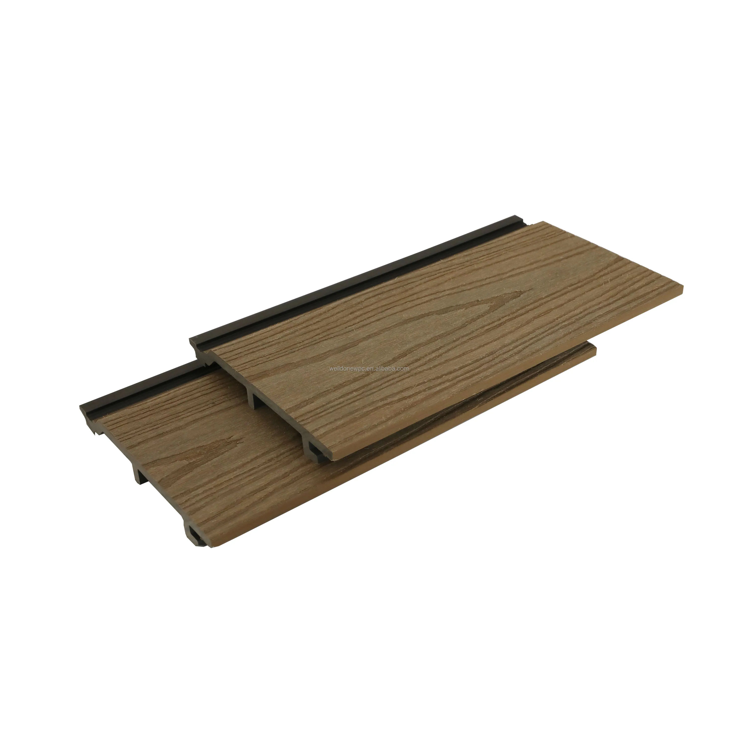 Outdoor Decorative Exterior WPC Siding Panel Engineered Wood 