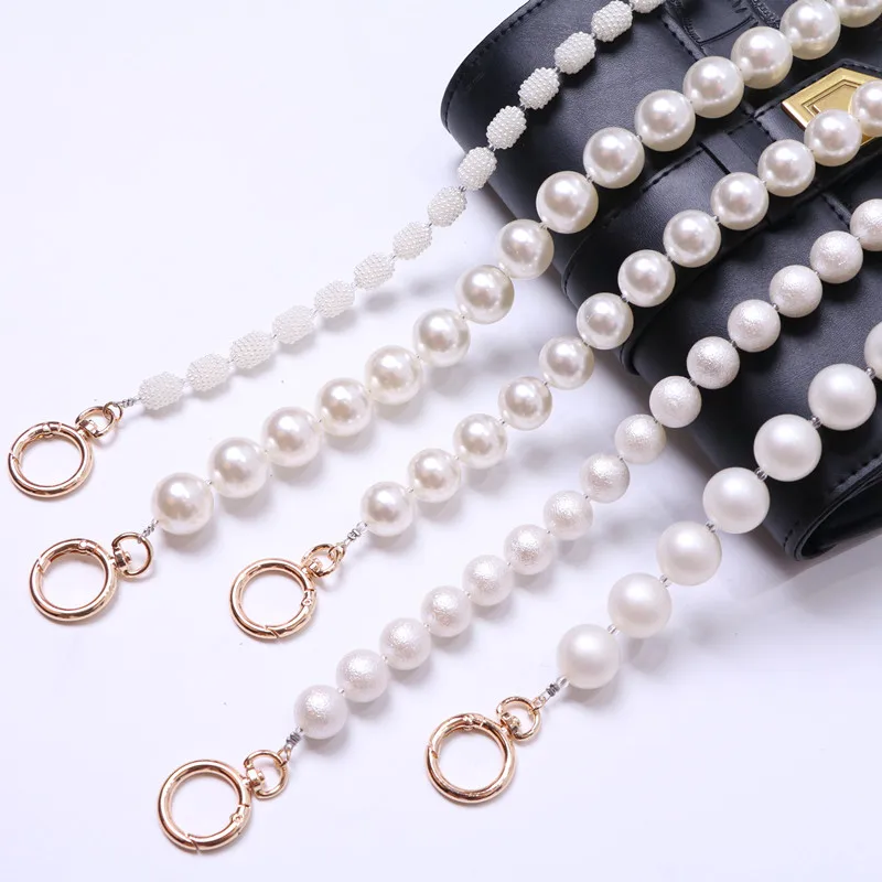 Luxury Pearl Strap For Bags Handbag Accessories Special Wrinkle Purse Belt  Handles Cute Bead Chain Tote Women Parts - Buy Luxury Pearl Strap For Bags  Handbag Accessories Special Wrinkle Purse Belt Handles