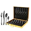 Coffret en bois noir 24 pièces