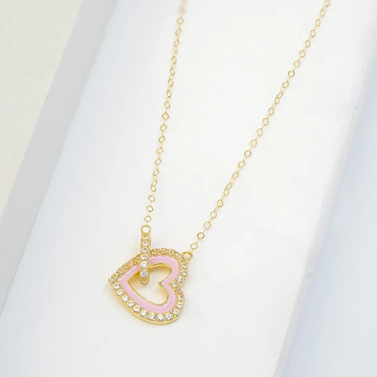 Wholesale Jewelry 14k 18k 10k Prue Gold Necklace Jewelry Woman Chocker