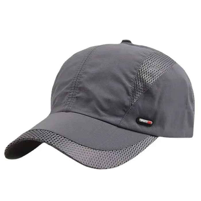 Outdoor spring summer solid color lightweight mesh breathable sports golf baseball cap for men and women 9