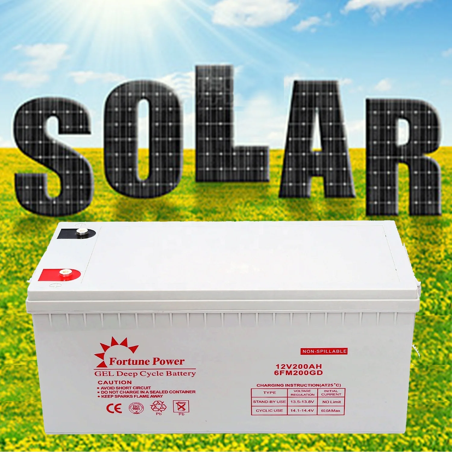Fortune Power 12V Solar Vanadium Redox Battery 100ah 150ah 200ah Battery for Home Appliances UPS Car Electric Wheelchairs Toys