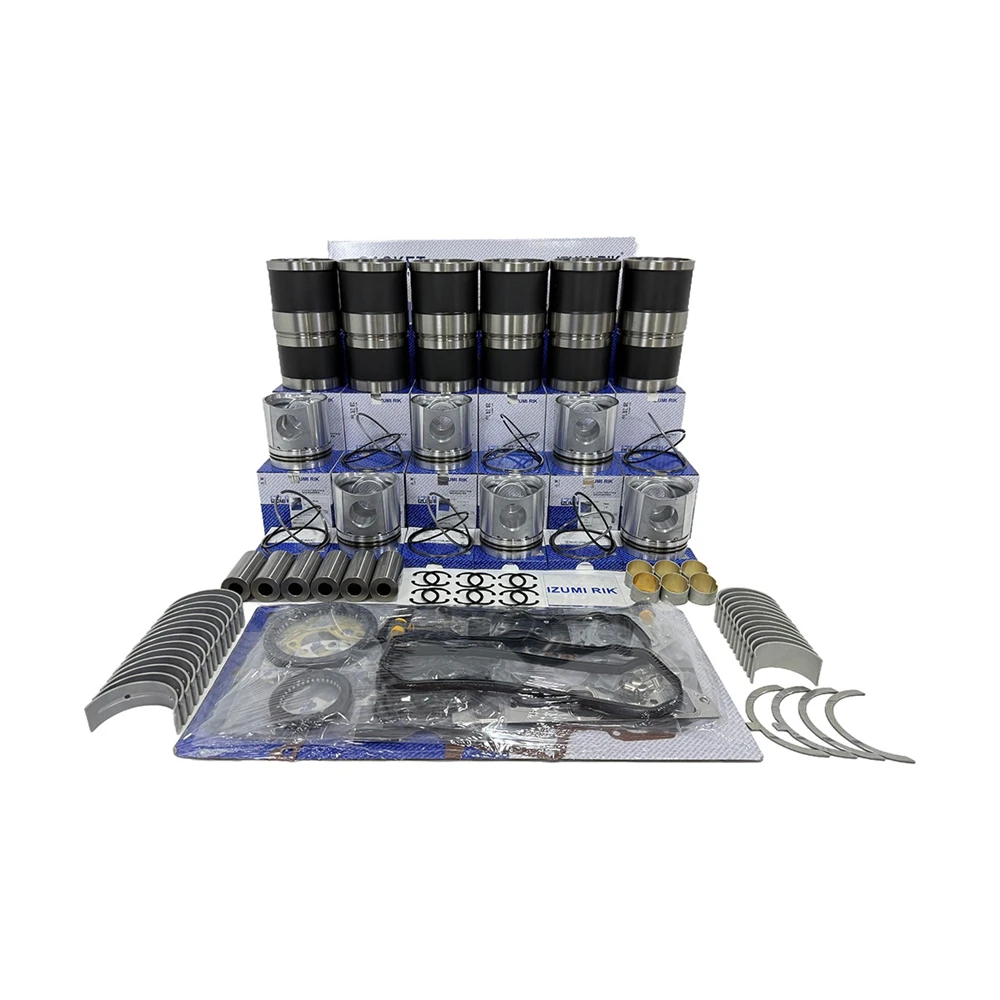 IZUMI RIK Overhaul Rebuild Kit with Overhaul Kit Main & Conrod Bearing with Thrust Washer for Mitsubishi S6A3-MTK2 Engine Parts