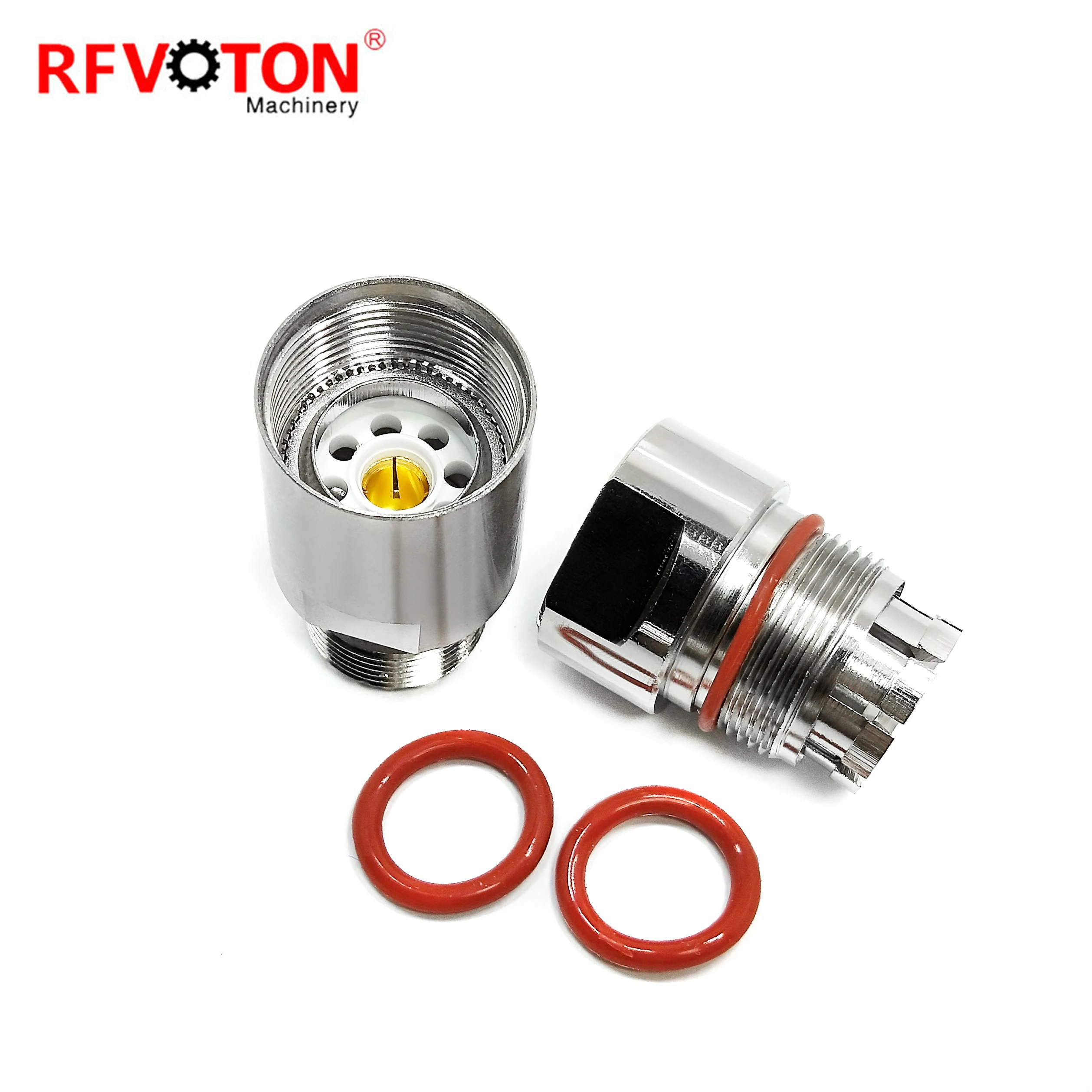 RF connector UHF PL239 SO239 type female jack straight clamp for LDF4 RF coaxial cable plug details