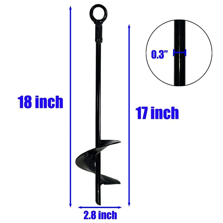 Ground Screw Earth Anchor With Eye Hook China Manufacturers Suppliers Factory Ex