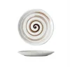 7inch japanese style shallow bowl-moon swirl