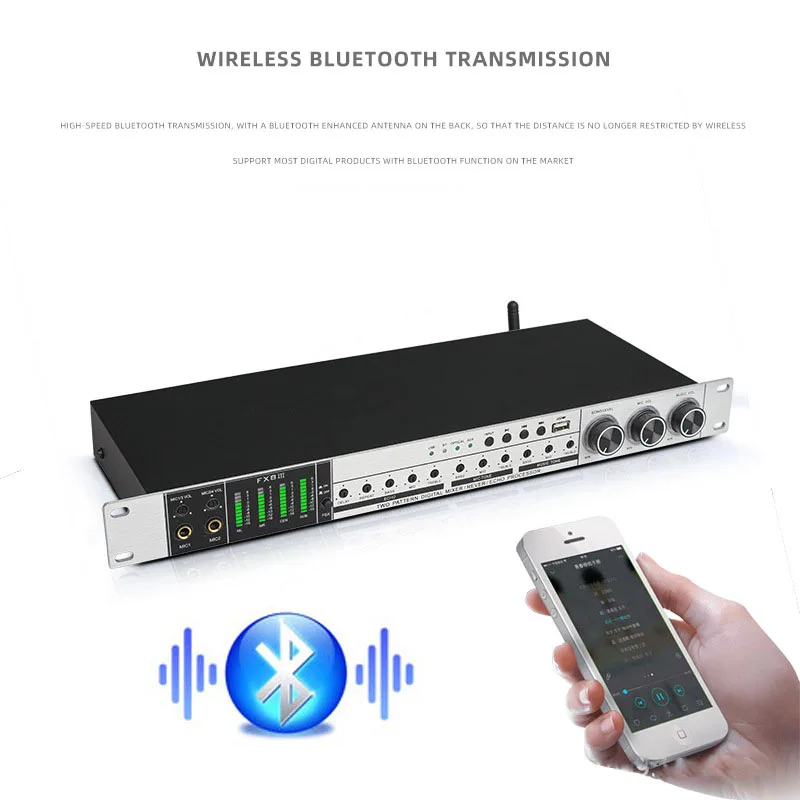 Manchez FX8 - Advanced Stereo Audio Mixer for KTV Karaoke