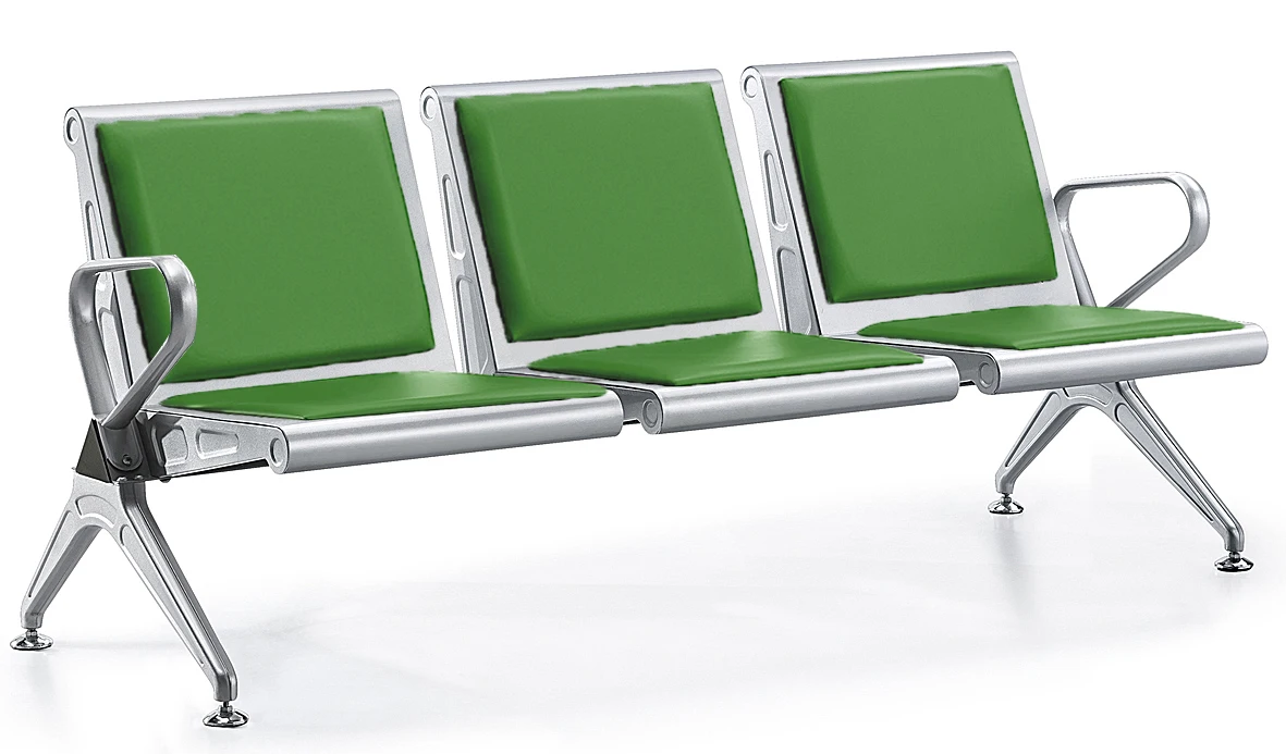 Hospital Waiting Room Three-Seater Stainless Steel Chair with Modern Design Durable Eco-Friendly Construction for Commercial Use 6