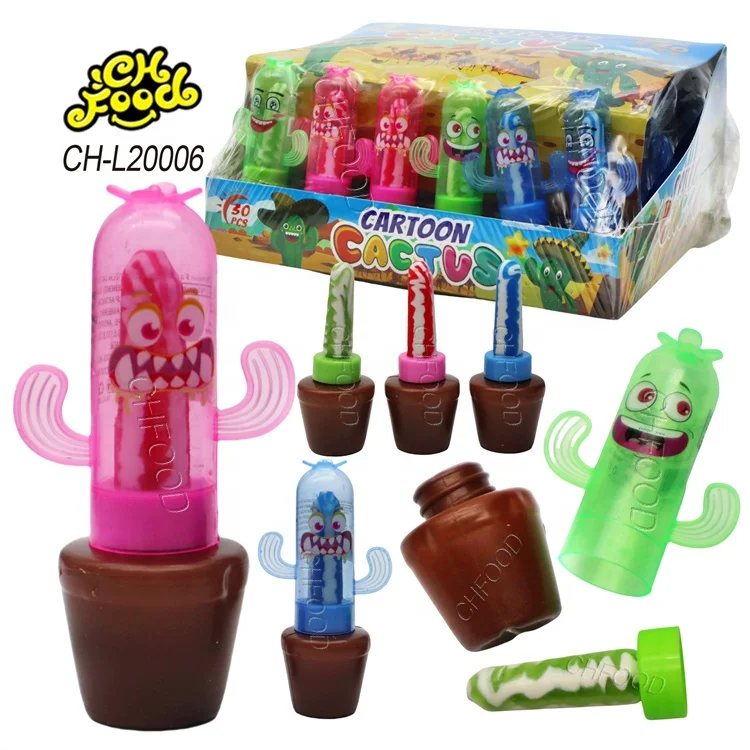 Wholesale New Item Hot Selling Dancing Cactus Candy Toy Fruit Flavor Lollipop Hard Candy Sweets for Kids