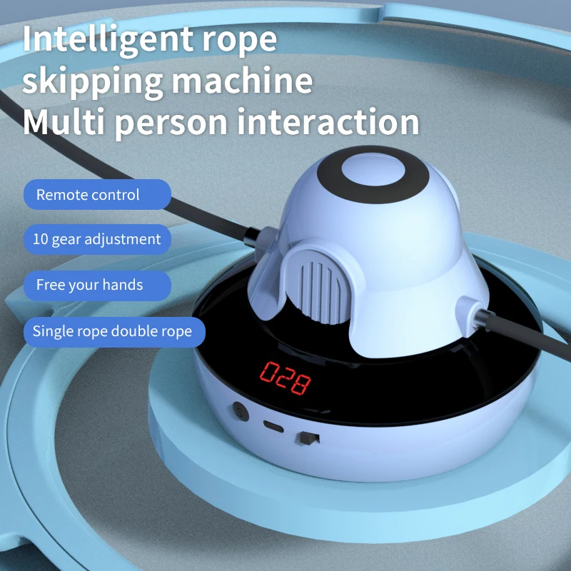 Adjustable Speed Smart Automatic Electric Skipping Machine Kids Counting Jump Rope Intelligent Electronic ABS Skipping Rope