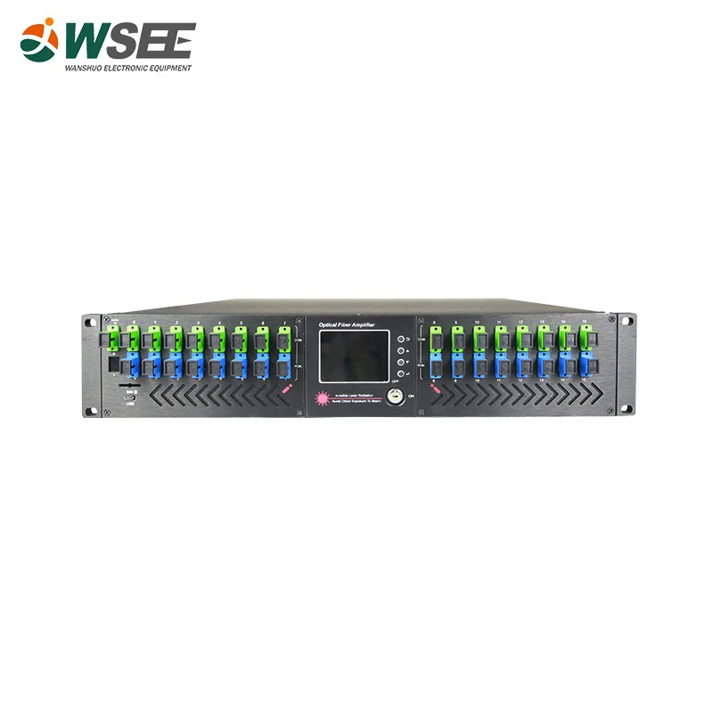 EDFA 56 EYA WESS CATV SYSTEM FIBER AMPLIFIER 4/8/16/32 PORTS 16dBm 19dBm 32dBm