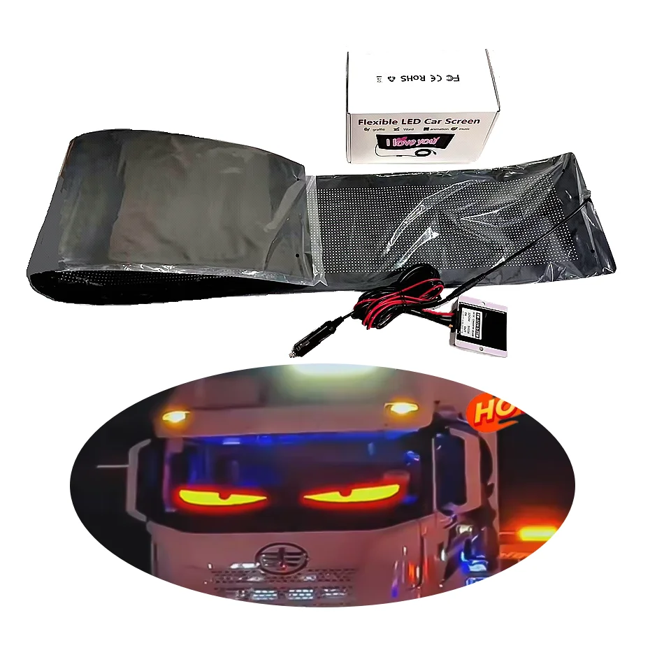 Car LED Screen Blink Dynamic Devil Eye Animation APP DIY